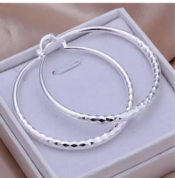 925 Silver hoop earrings